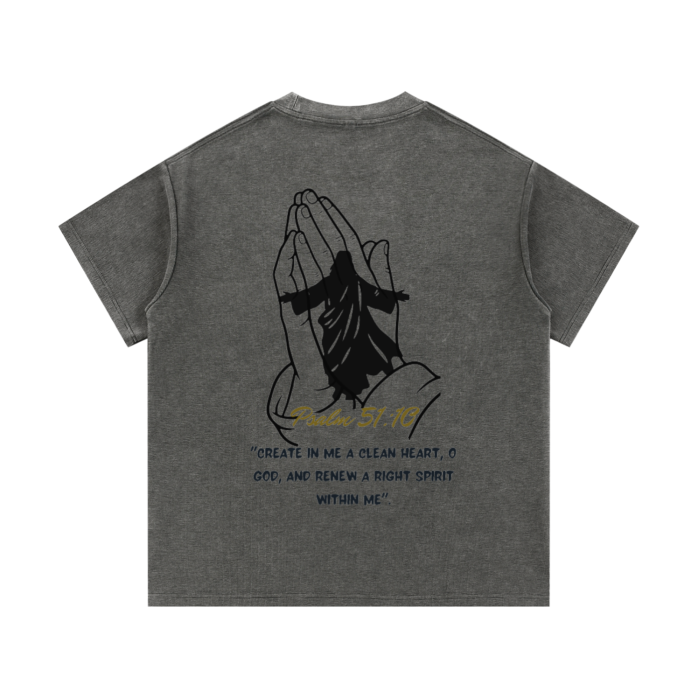 Mineral Wash Waffle Knit T-Shirt