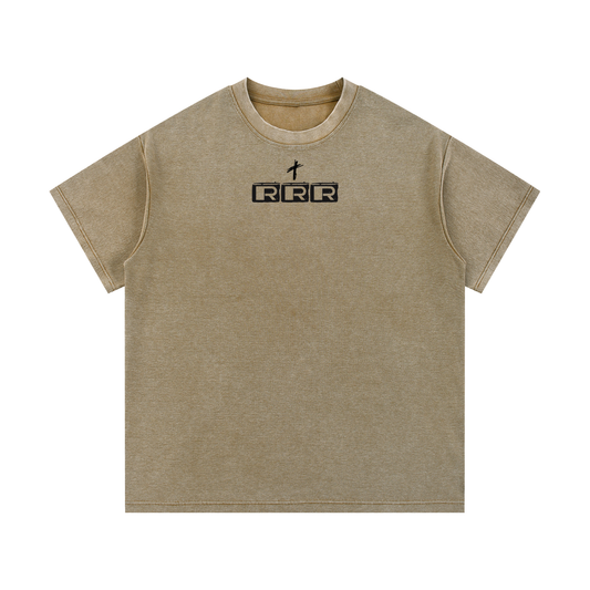 Mineral Wash Waffle Knit T-Shirt