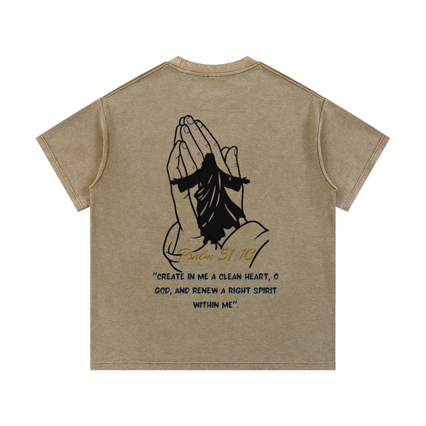 Mineral Wash Waffle Knit T-Shirt