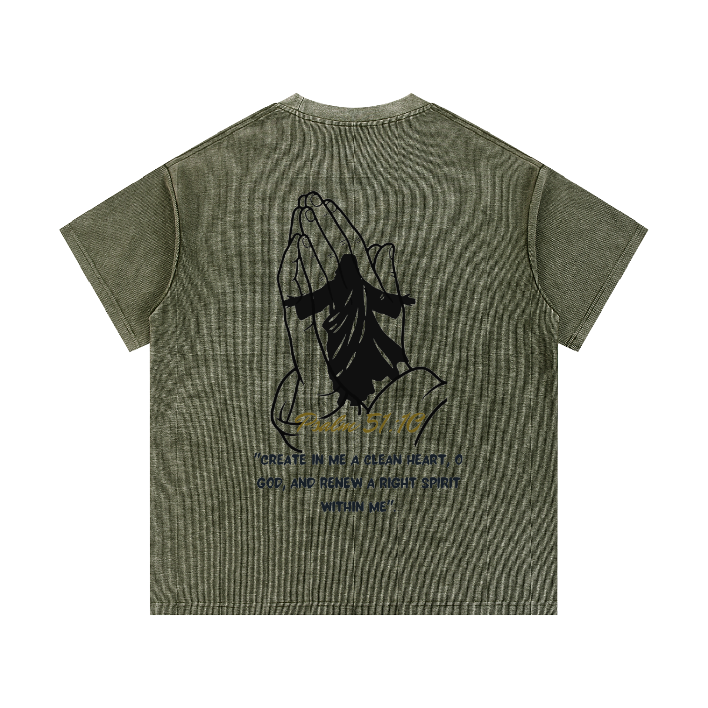 Mineral Wash Waffle Knit T-Shirt