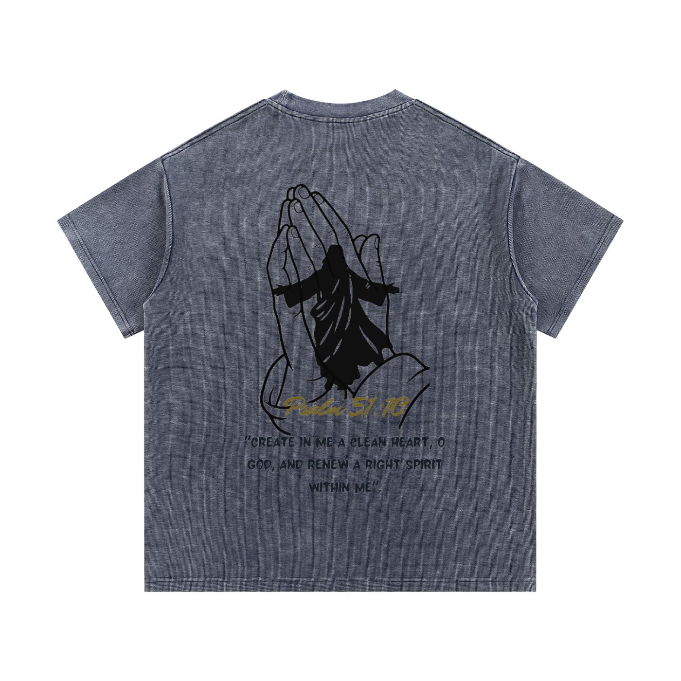 Mineral Wash Waffle Knit T-Shirt