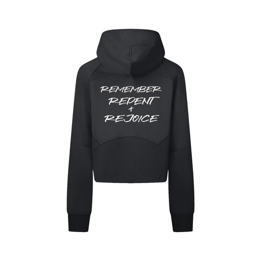 3R’s Women’s Cropped Zip Hoodie